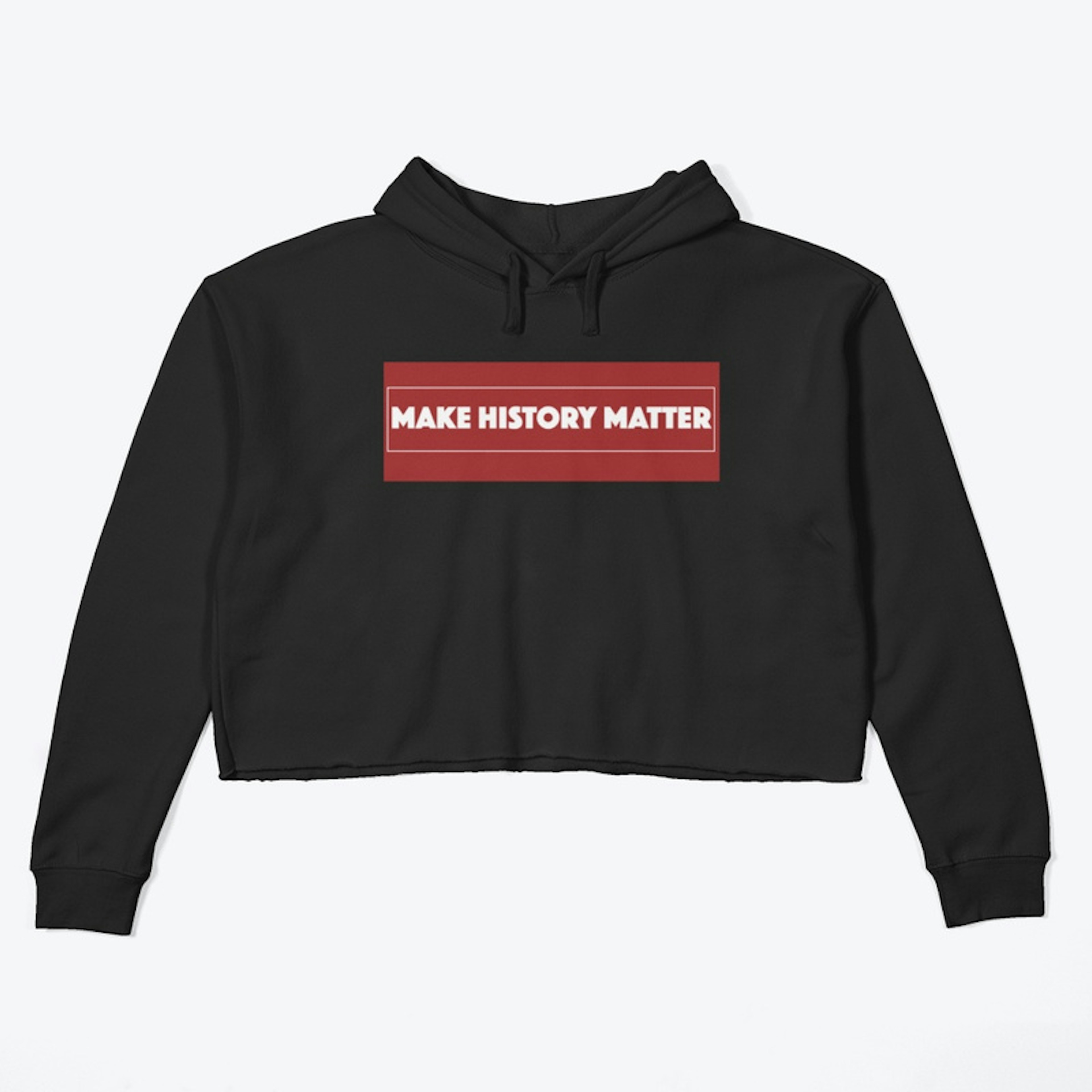 History Hoodie - White on Red