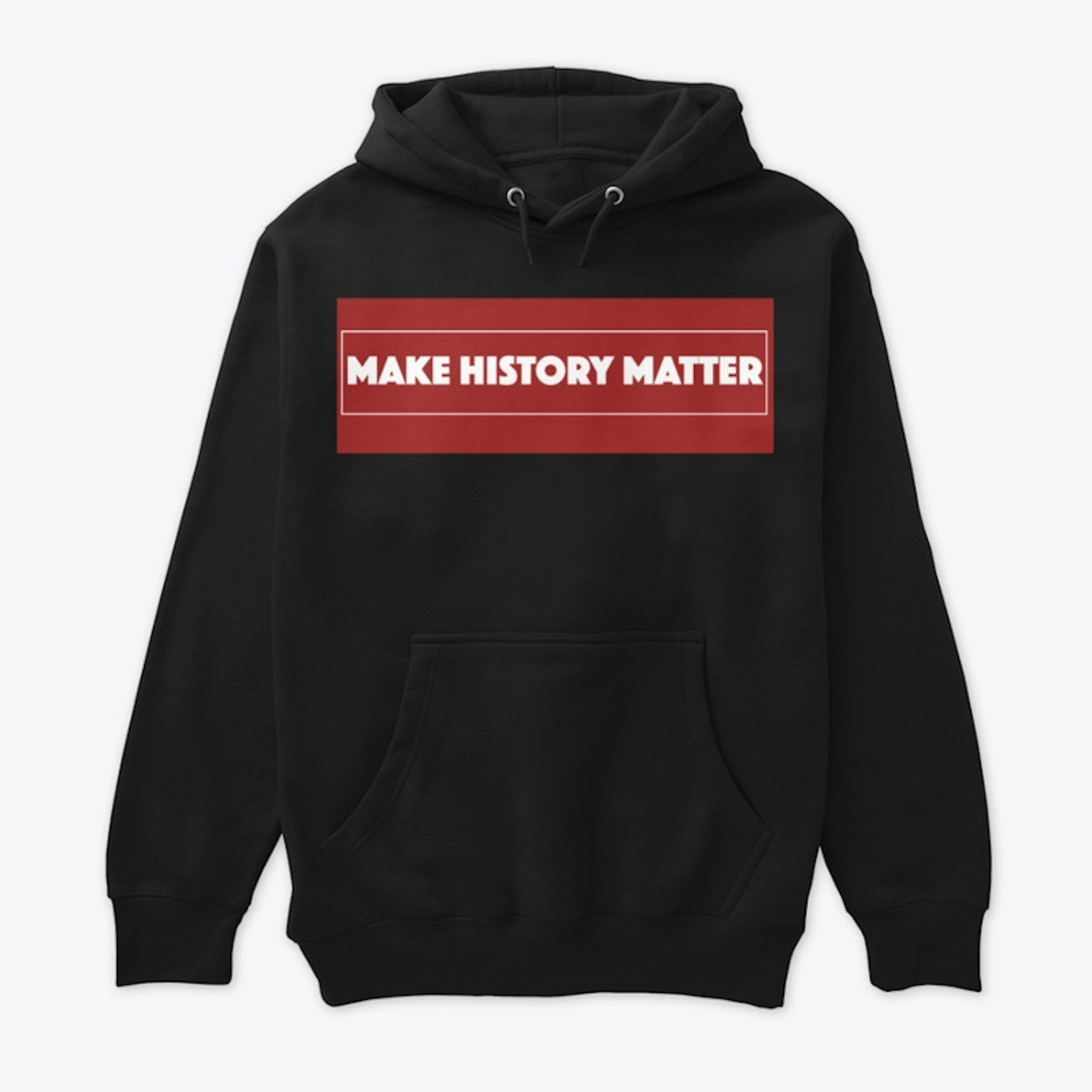 History Hoodie - White on Red