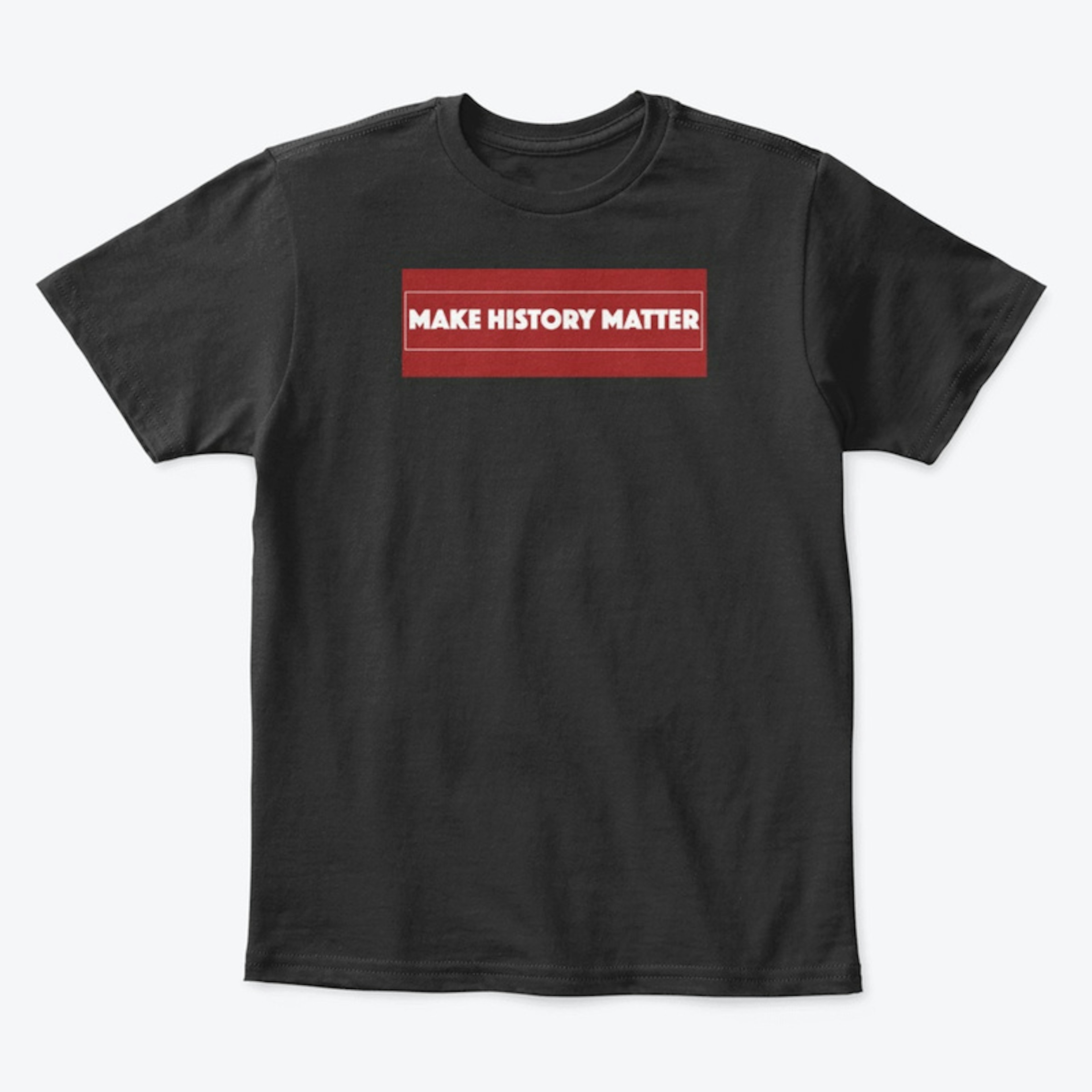 History Shirt -  White on Red