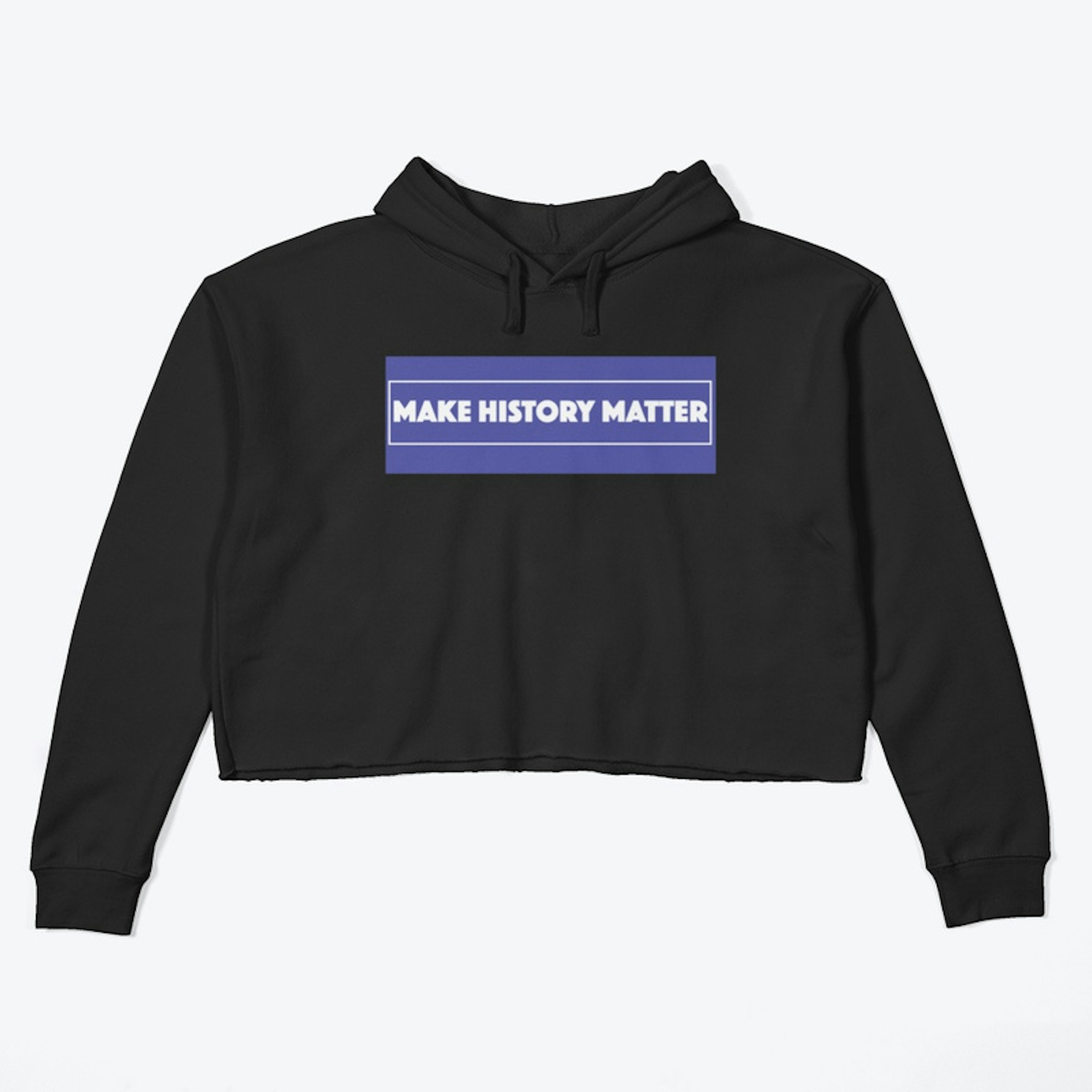 History Hoodie - White on Blue