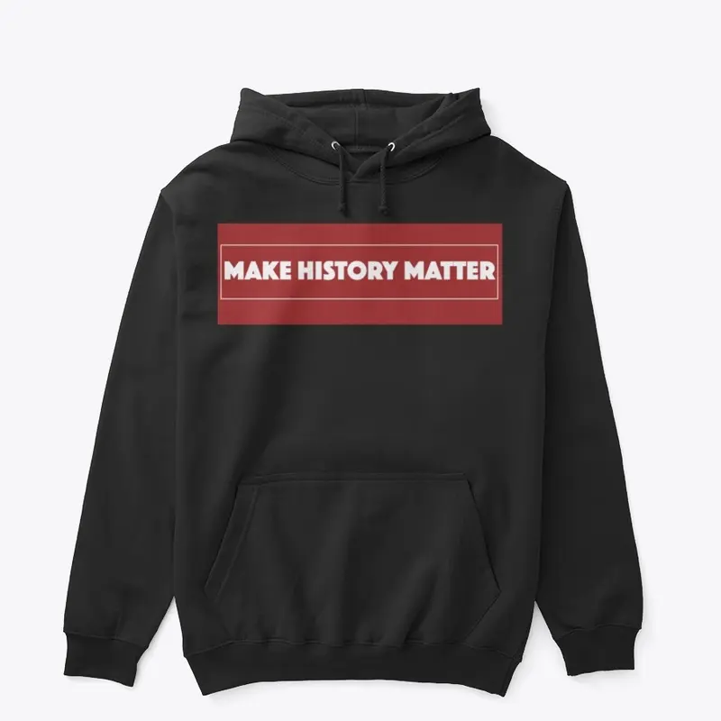 History Hoodie - White on Red